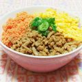 まあまま☆0403's cooksnap of when they made 簡単★茶系の三色丼.