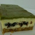 ～ko's cooksnap of when they made あんことお抹茶のベイクドチーズケーキ。.