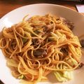 ともよ´'s cooksnap of when they made 春キャベツと豚肉の味ぽんパスタ.
