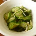 しらす隊's cooksnap of when they made きゅうりの酢の物.