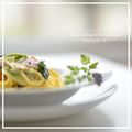 ko～ko's cooksnap of when they made ほうれん草とベーコンのクリームスパゲティ.