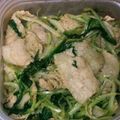 shelly616's cooksnap of when they made 水菜と豚の柚子胡椒☆覚え書き.