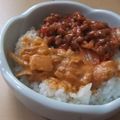 きらり流れ星's cooksnap of when they made キムチ納豆カレー*.
