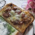 miyuki12's cooksnap of when they made トローり煮豆トーストINチーズ.