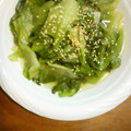 みんこまま's cooksnap of when they made レタスの外葉の炒めもの.