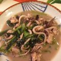 mimikoさん's cooksnap of when they made イカ下足と小松菜の醤油バター.