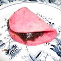 お湯うさぎ's cooksnap of when they made もちもち桜餅～♪.