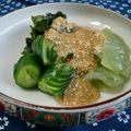 ｍａｒｉ♪'s cooksnap of when they made こんにゃくときゅうりのゴマ酢味噌あえ.