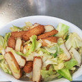 abcdefghｉｊ's cooksnap of when they made さつま揚げとキャベツのピリ辛炒め.