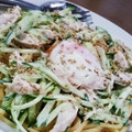 よーこ☆♪'s cooksnap of when they made 梅シソきゅうりと鶏ささみのさっぱりパスタ.