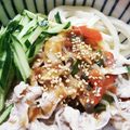 ngtnok's cooksnap of when they made 甘辛だれの冷たいうどん★☆.
