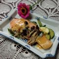 ☆むさし☆'s cooksnap of when they made 鮭とシメジの味噌ダレ　レンジ蒸し.