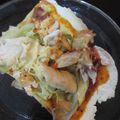 ☆Rokko☆'s cooksnap of when they made レンジでピザ窯の味　鶏とネギのナポリピザ.