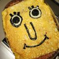 kana8103's cooksnap of when they made キャラ弁　スポンジボブ☆.
