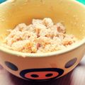 mayumochan's cooksnap of when they made 朝食、夜食に♪レンジでおからケーキ。.