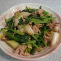 S48兼業主夫's cooksnap of when they made もりもり食べれる☆小松菜と豚肉炒め.