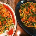 ももいろふらみんご's cooksnap of when they made セルバチコのトマトソースパスタ.