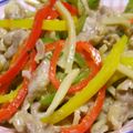 Rick_t's cooksnap of when they made 青椒肉絲的☆黒酢酢豚.