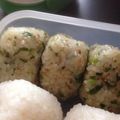 ハート形ウイルス's cooksnap of when they made ニラごま焼きおにぎり.