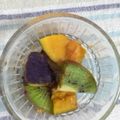 youich's cooksnap of when they made サツマイモとカボチャとキウイの蜂蜜サラダ.