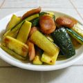 nasubeam's cooksnap of when they made ■ズッキーニとウインナーのコンソメ炒め■.