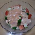 ナーちゃん's cooksnap of when they made １：１☆トマトとキュウリのオーロラサラダ.