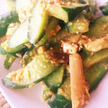 eritokage's cooksnap of when they made きゅうりとエリンギの梅味噌炒め.