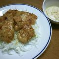 りゅうママ７２'s cooksnap of when they made 揚げないチキン南蛮丼♡.