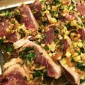 tamaoi's cooksnap of when they made 鰹のたたきはフライパンで簡単に♪.