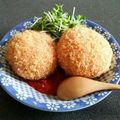 ちぃちゃんvaoav's cooksnap of when they made 簡単！残りご飯で揚げないライスコロッケ.