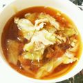 ◆キャンベル◆'s cooksnap of when they made 豚にらキャベツのピリ辛スープ.