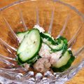 くじら2号's cooksnap of when they made ＊簡単＊シーチキンと胡瓜の酢の物＊.