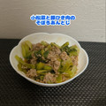 ゆういちゆうか's cooksnap of when they made 小松菜と豚ひき肉のそぼろあんとじ.