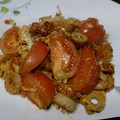 マジクック's cooksnap of when they made あと一品♪簡単☆トマトとちくわの卵とじ.