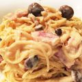 USAMiho's cooksnap of when they made トロトロ濃厚●豆乳カルボナーラ●.