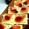 ﾅﾐﾂｲﾝｽﾞ's cooksnap of when they made 生ハムチーズのクラッカー苺のソース♪.