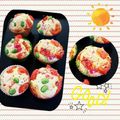 華奏's cooksnap of when they made トマトとコーンのチーズマフィン.