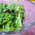 mikkusan's cooksnap of when they made 菜花のおかか醤油あえマヨ風味.