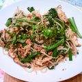 ｃｉｚｃｏ's cooksnap of when they made ★ﾆﾗ･もやし･ﾐﾝﾁの醤油ﾏﾖ炒め★.