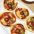 ゆきえさん。's cooksnap of when they made 餃子の皮 誰でも簡単 ピザ ♡.。.