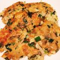 yuri827's cooksnap of when they made 豆腐入り！節約のニラとえのきのチヂミ.