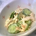 たえかママ's cooksnap of when they made ささ身とキュウリの梅マヨサラダ.