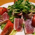 にょっキ's cooksnap of when they made まぐろのタタキ、八尾名物、旭ポン酢ソース.
