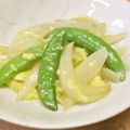 くりぃむ・ぱふ's cooksnap of when they made 新玉ねぎとスナップえんどうのかに玉炒め.