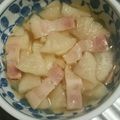 もぐ・ω・くま's cooksnap of when they made ♪大根とベーコンの白だし煮♪.
