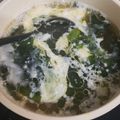 ゆるмαмα's cooksnap of when they made 鶏のゆで汁で作る！ワカ玉スープ.
