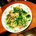 tomtosh's cooksnap of when they made 蕪(かぶら)菜と油揚げとベーコンの煮浸し.