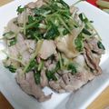 haruka0608's cooksnap of when they made 豚肉の大根と水菜の梅肉ポン酢和え♪.
