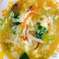yasumine's cooksnap of when they made 超簡単☆ サンラータン風春雨スープ♪.