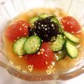 うみみみみー's cooksnap of when they made トマトの冷製＊ピリ辛茶漬け.